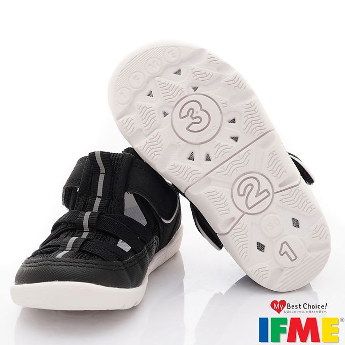 日本IFME - 水涼機能童鞋-IF30-341514黑(中小童段)-水涼鞋-黑