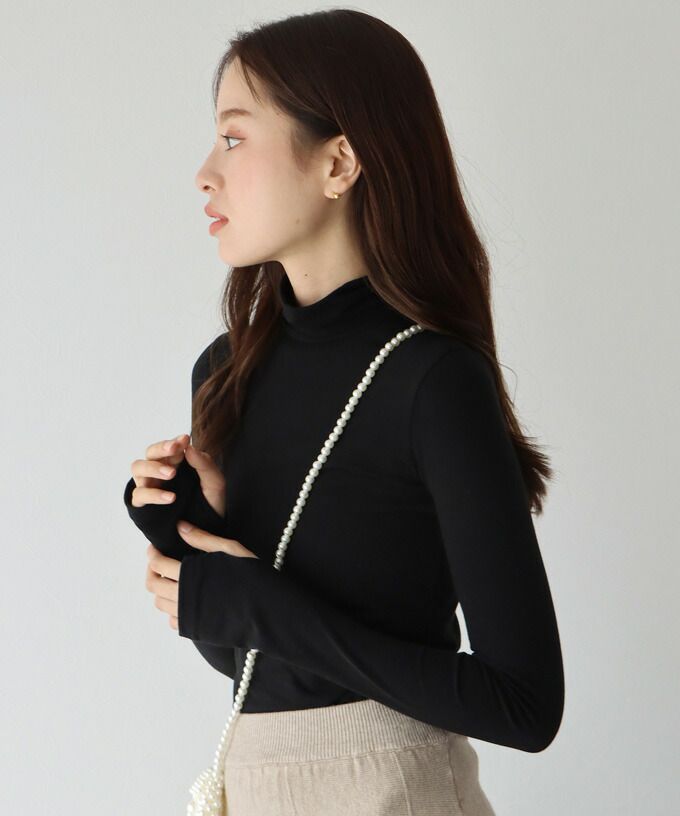 日本 BLUE EAST - 柔軟彈性長袖內搭上衣-寶藍