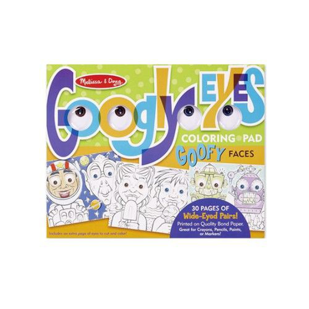美國瑪莉莎 Melissa & Doug - 大型繪圖本-大眼睛趣味-逗趣臉孔-30頁