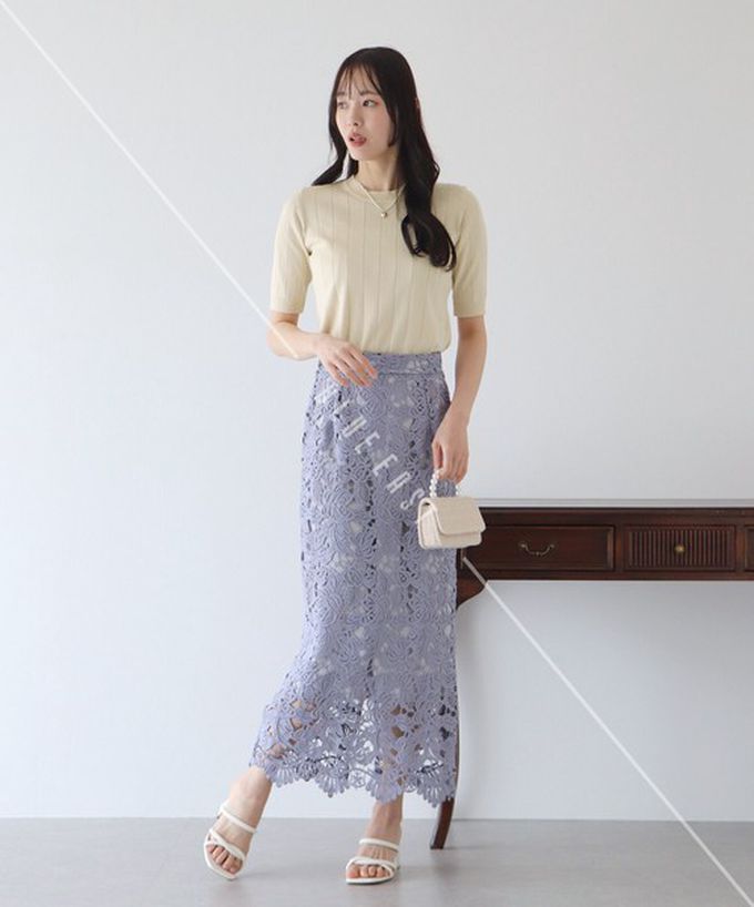 日本 BLUE EAST - 羅紋彈性薄針織五分袖上衣-嫩粉紅