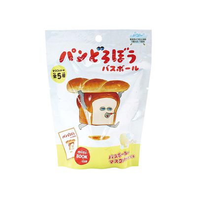 日本 NOL - 麵包小偷入浴球(泡澡球)-5入組(隨機出貨)