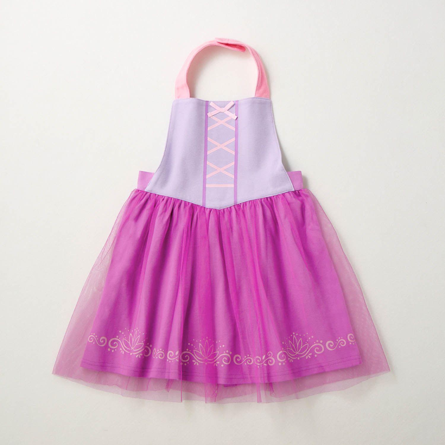 日本千趣會 - 公主圍裙式洋裝-卡通人物樂佩-粉紫