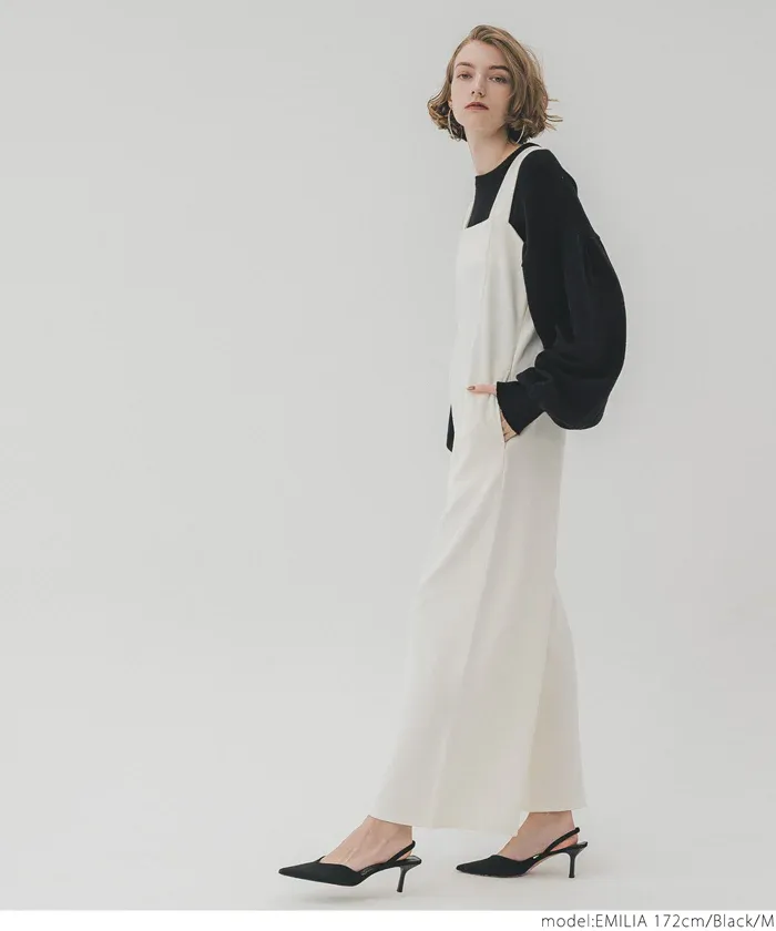 日本 COCA - 澎澎氣球袖圓領針織上衣-粉紅