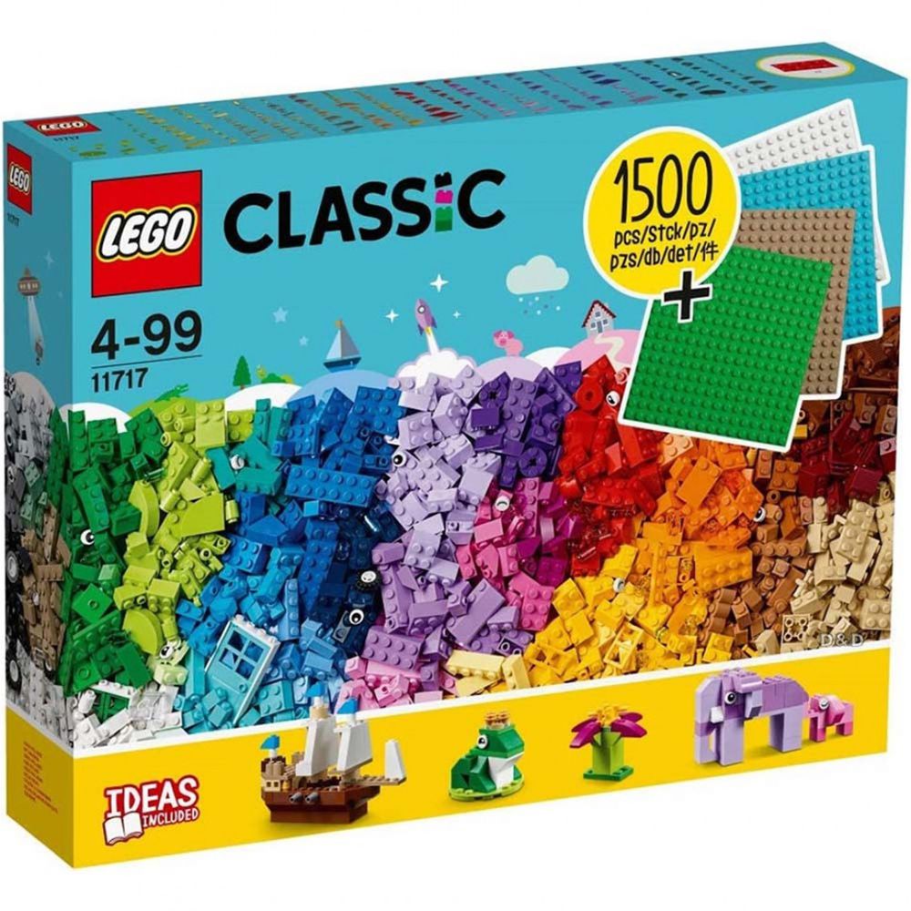 樂高 LEGO - 樂高積木 LEGO《 LT11717 》Classic 經典基本顆粒系列 - 樂高積木底板創意盒-1504pcs