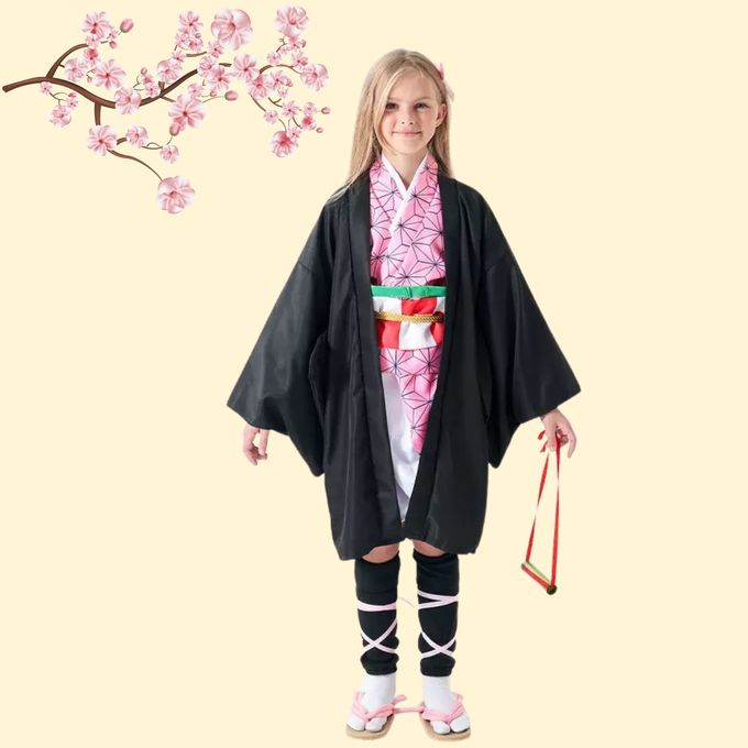 鬼殺隊豆子套裝-萬聖節變裝服