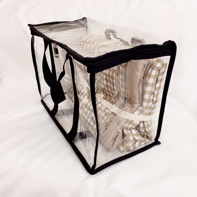 妞妞絲 - 透明棉被袋-尊爵黑 (L)