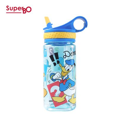 SuperBO - 兒童吸管方形水壺-唐老鴨-480ml