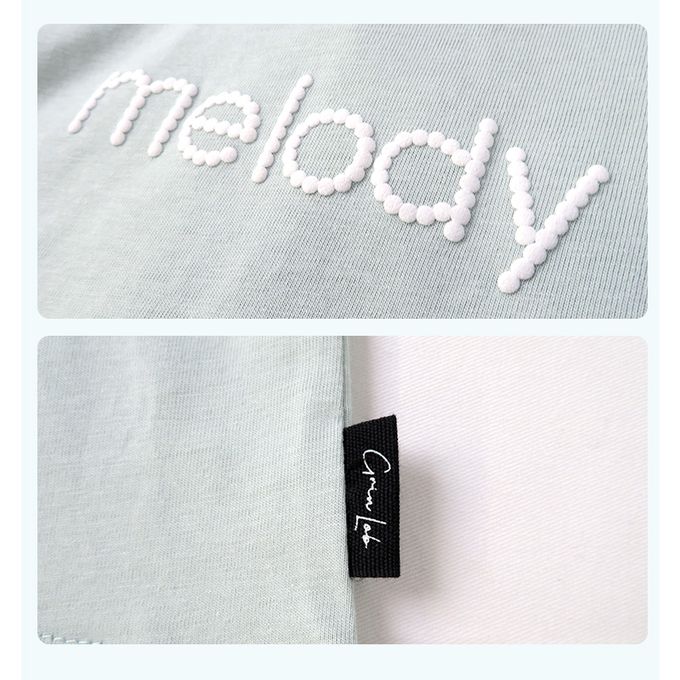 日本 ZOOLAND - 薄紗澎澎甜美短袖上衣-melody-薄荷