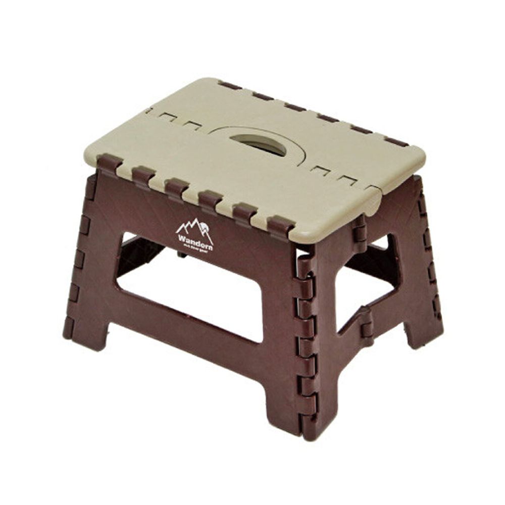 日本丸和 - 輕巧折疊椅(耐重150kg)-咖啡 (29x22x22cm)