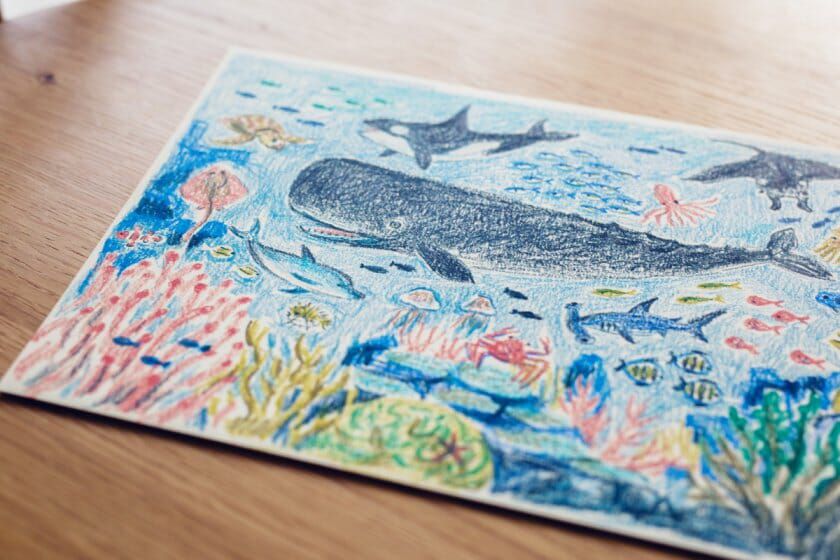 日本文具代購 - 日本製 Satellite Crayon Project 海+山蠟筆組-12色+12色-沒有名字的顏色