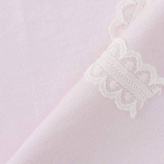 日本 Lycee mine - 100%棉 夢幻蝴蝶結長袖上衣-白