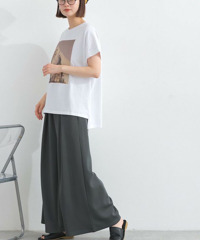 日本 Lupilien - 16支天竺棉 療癒印花法式袖上衣-貓咪的房間-薄荷