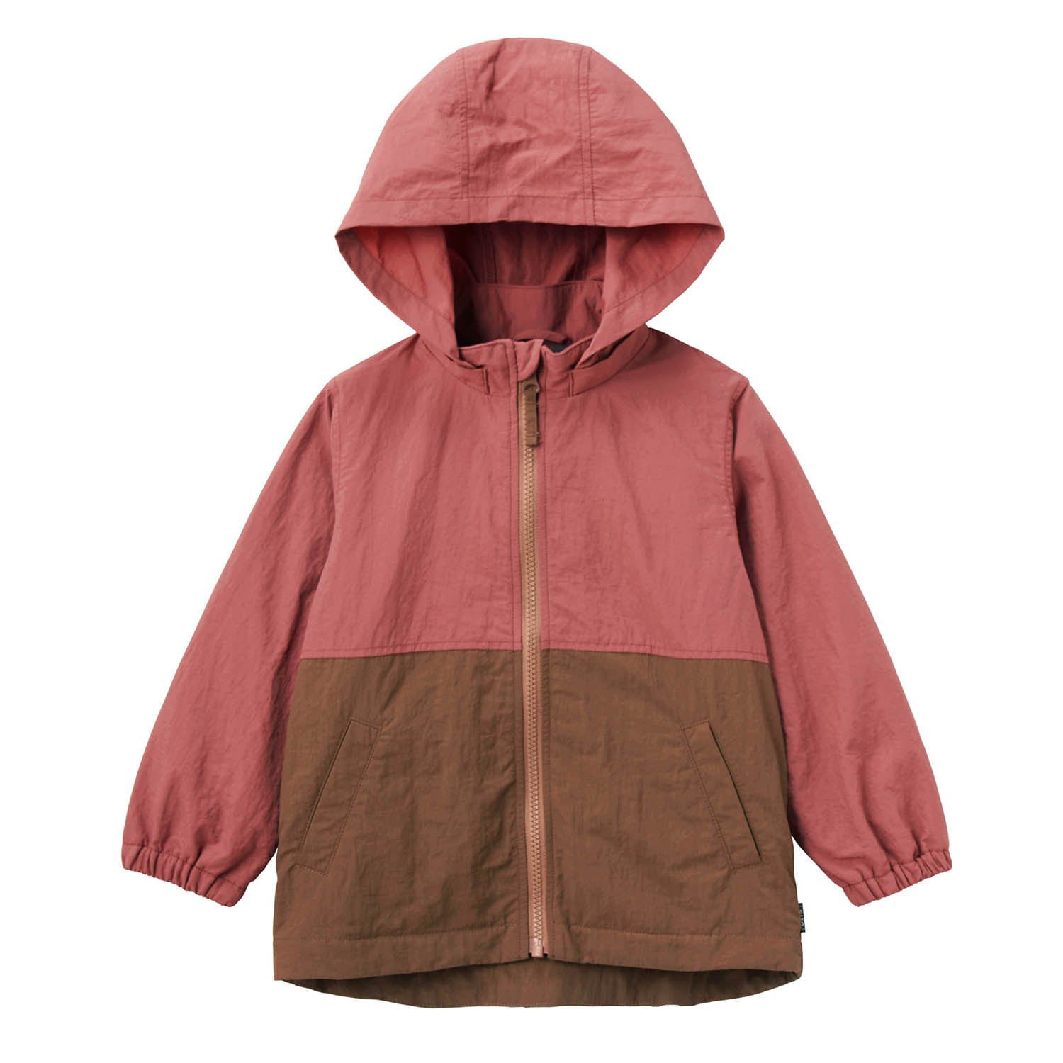 日本千趣會 - GITA 撥水加工 內刷毛防風外套-焦糖棕x海軍藍