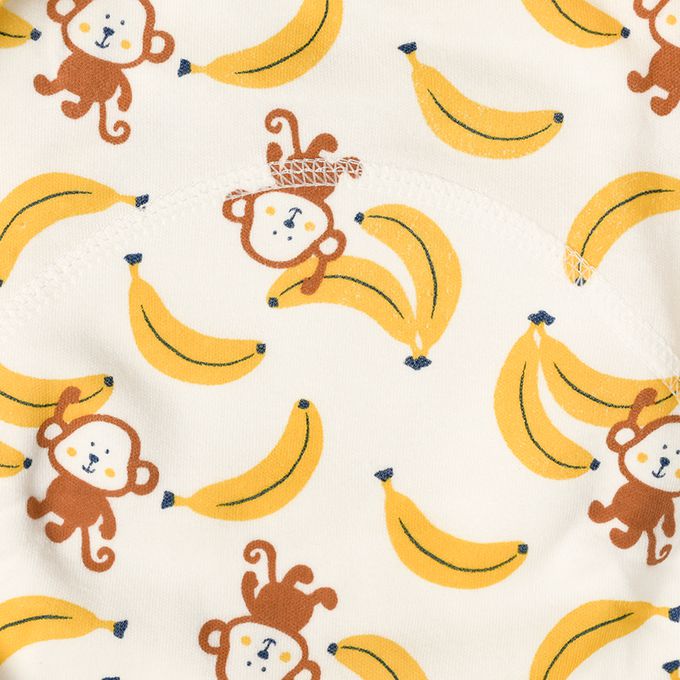 akachan honpo - 3層學習內褲2入組-交通工具&猴子-淺藍色