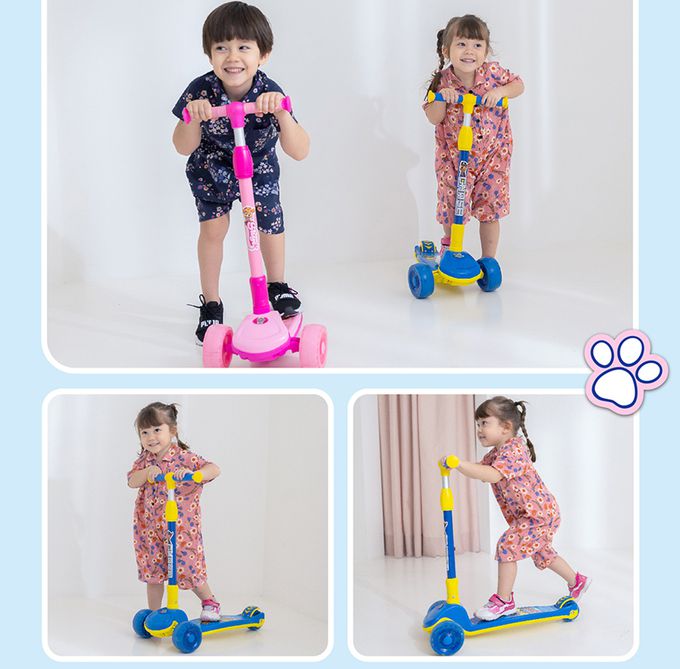 Kikimmy - paw patrol 汪汪隊立大功一鍵折疊兒童滑板車-藍