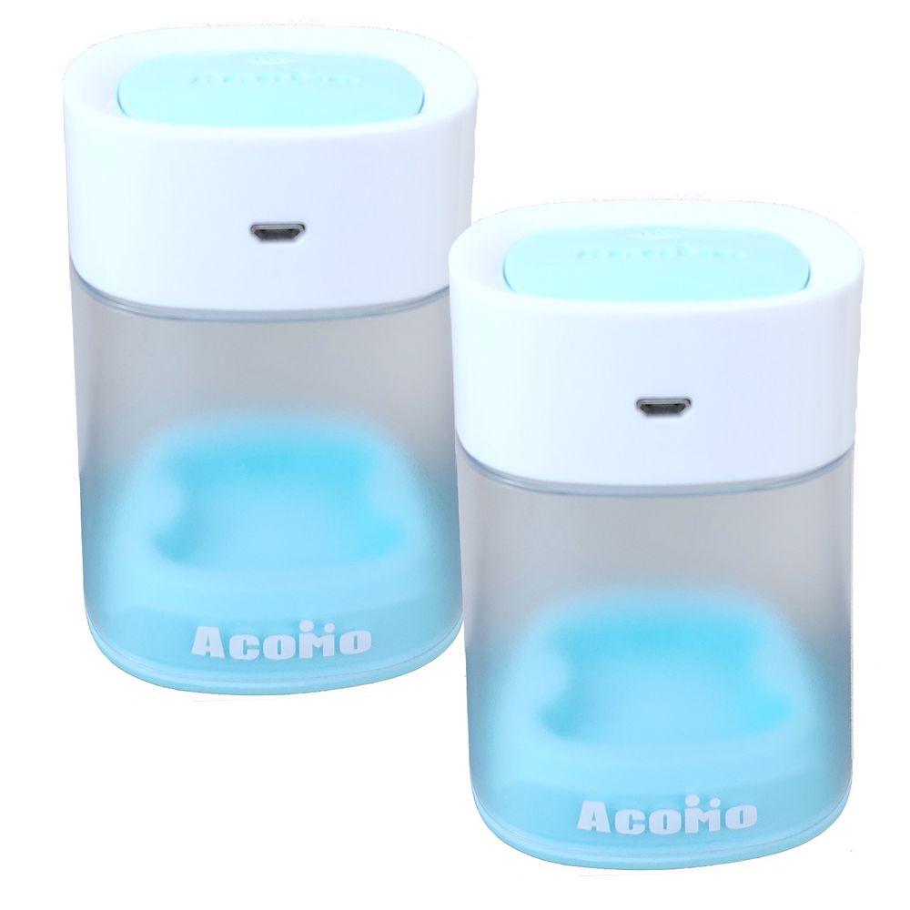 AcoMo - PPS II USB 紫外線 2 分鐘奶嘴個人消毒器-超值 2 入組-Blue/藍色