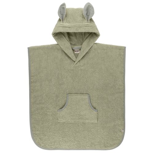 Poncho Towel Kangaroo 袋鼠斗篷浴巾-灰綠-單入