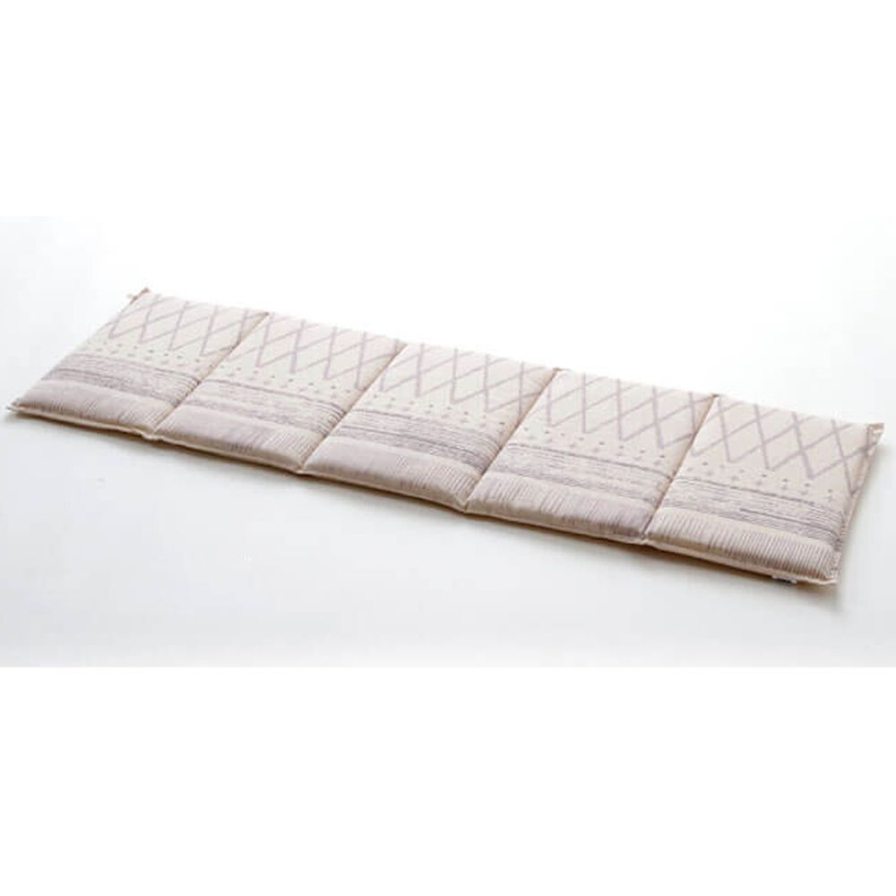 日本池彥 - 日本製純棉長型坐墊/椅墊-圖騰-灰 (43x130cm)