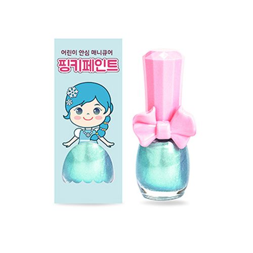 韓國 Pink Princess - 可撕式水性指甲油-冰雪仙境(亮粉色系）