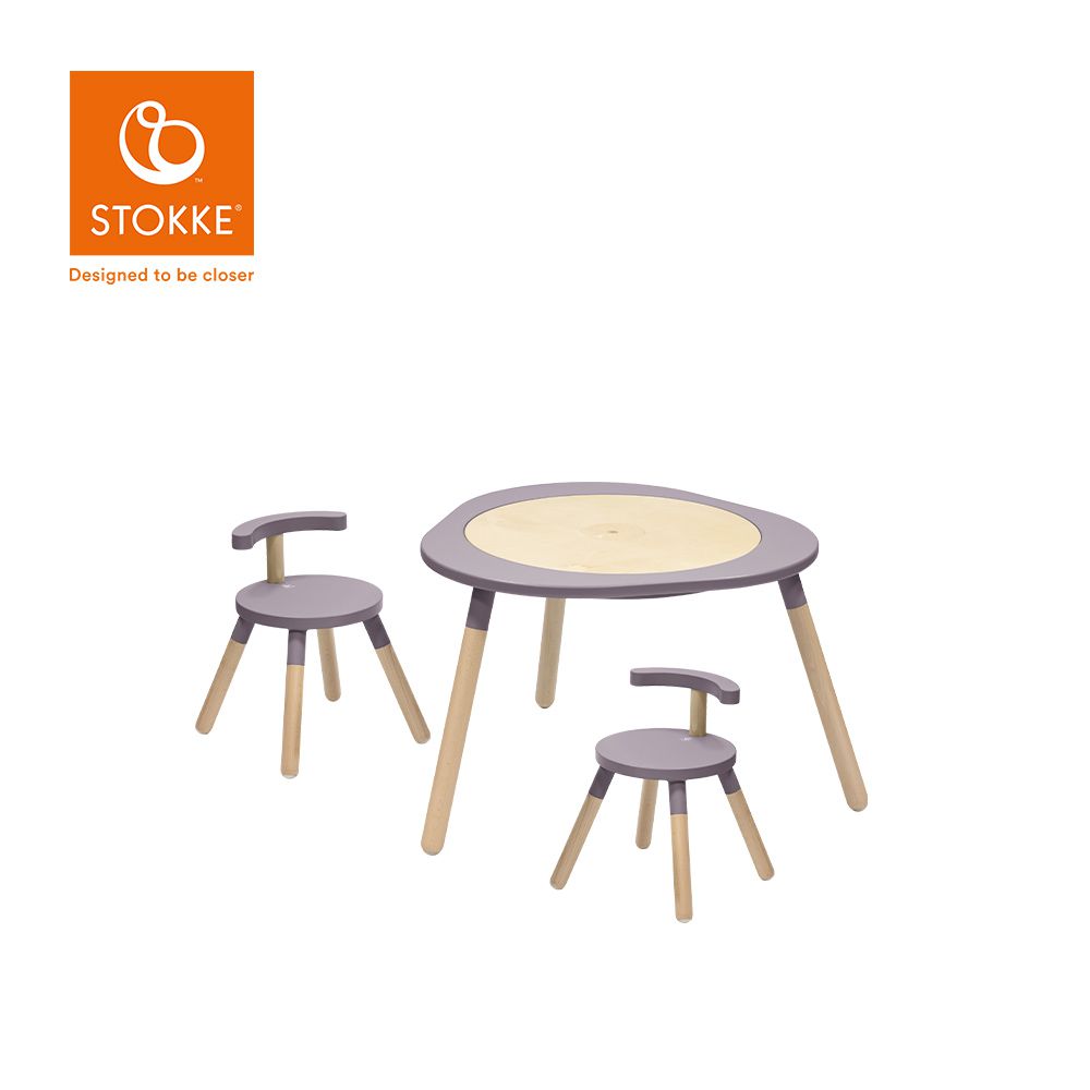 Stokke - 挪威 MuTable V2 多功能遊戲桌基本組 (一桌二椅)-丁香紫