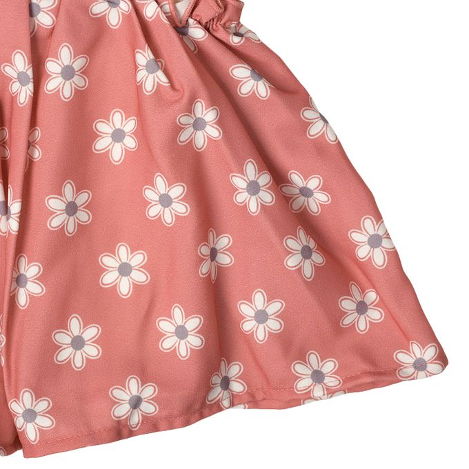 akachan honpo - 長袖假兩件T恤-粉紅色