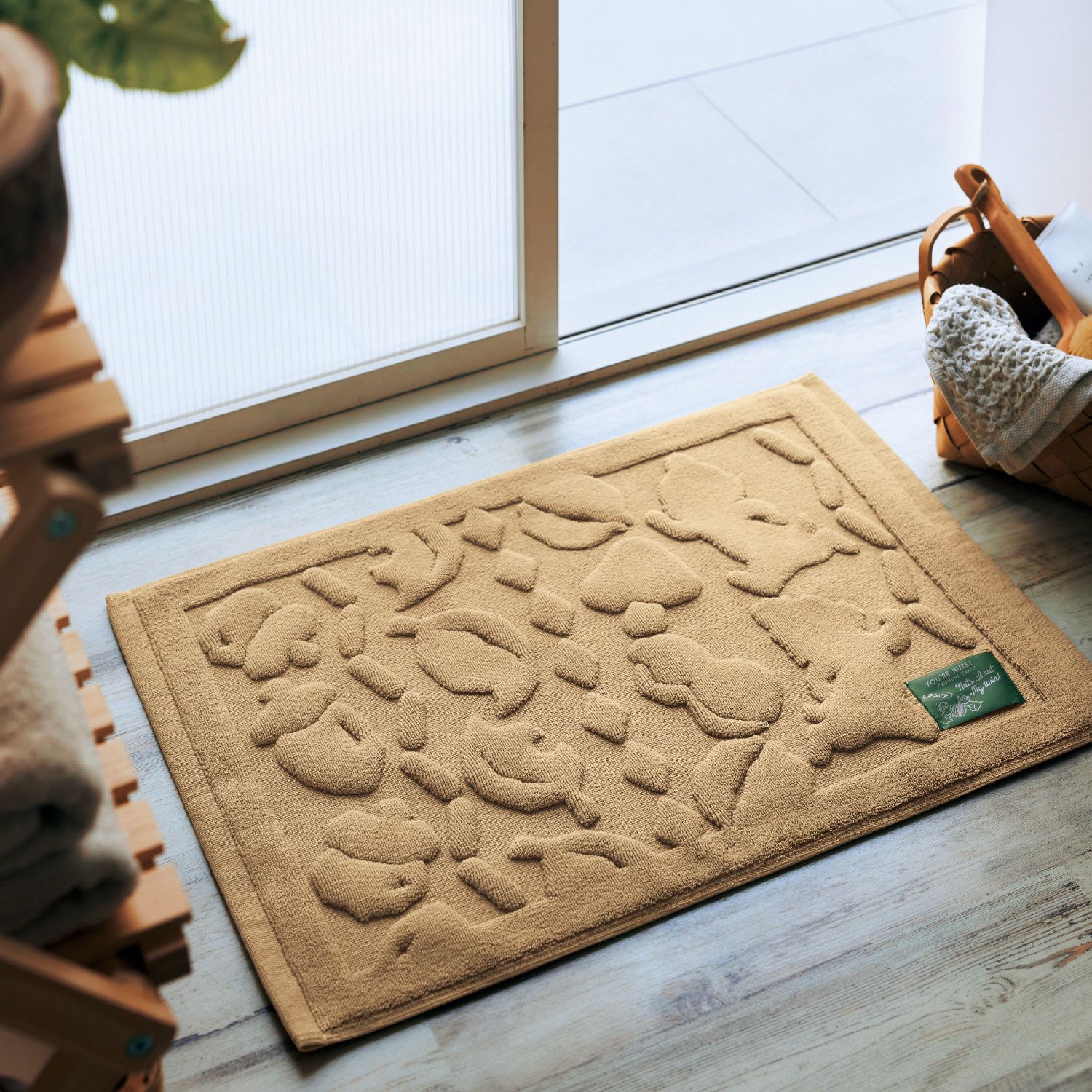 日本千趣會 - 迪士尼 100%棉吸水腳踏墊-愛麗絲夢遊仙境-粉紅 (43×60cm)