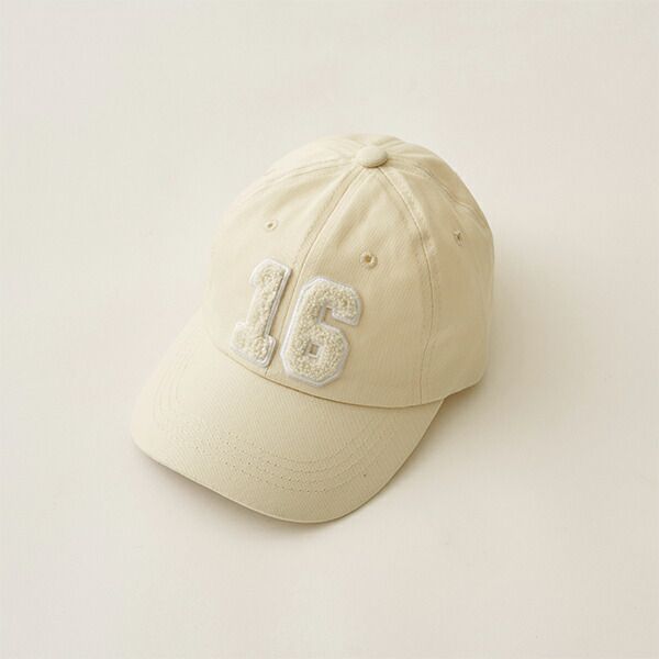 日本 b-ROOM - 立體數字刺繡棒球帽-耀眼紅 (52～54cm)