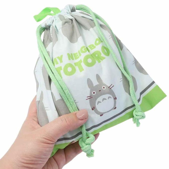 日本千趣會 - 貓巴士刺繡印花束口收納袋-橘 (S(約20×19cm))