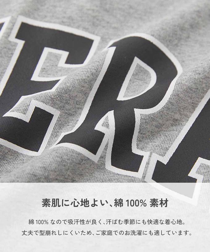 日本 devirock - 100%棉 定番印花寬版長袖上衣-NEXT-黑