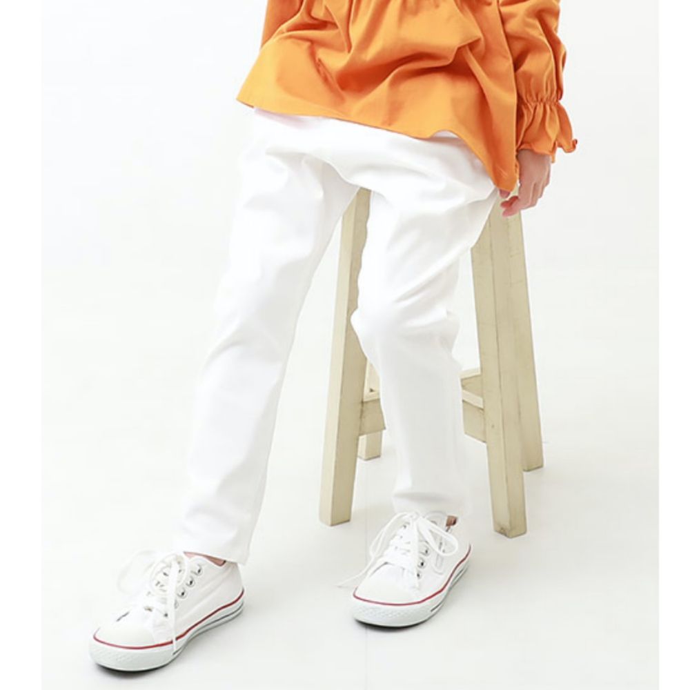 日本 devirock - [推薦款]嫘縈混百搭休閒長褲-白杏