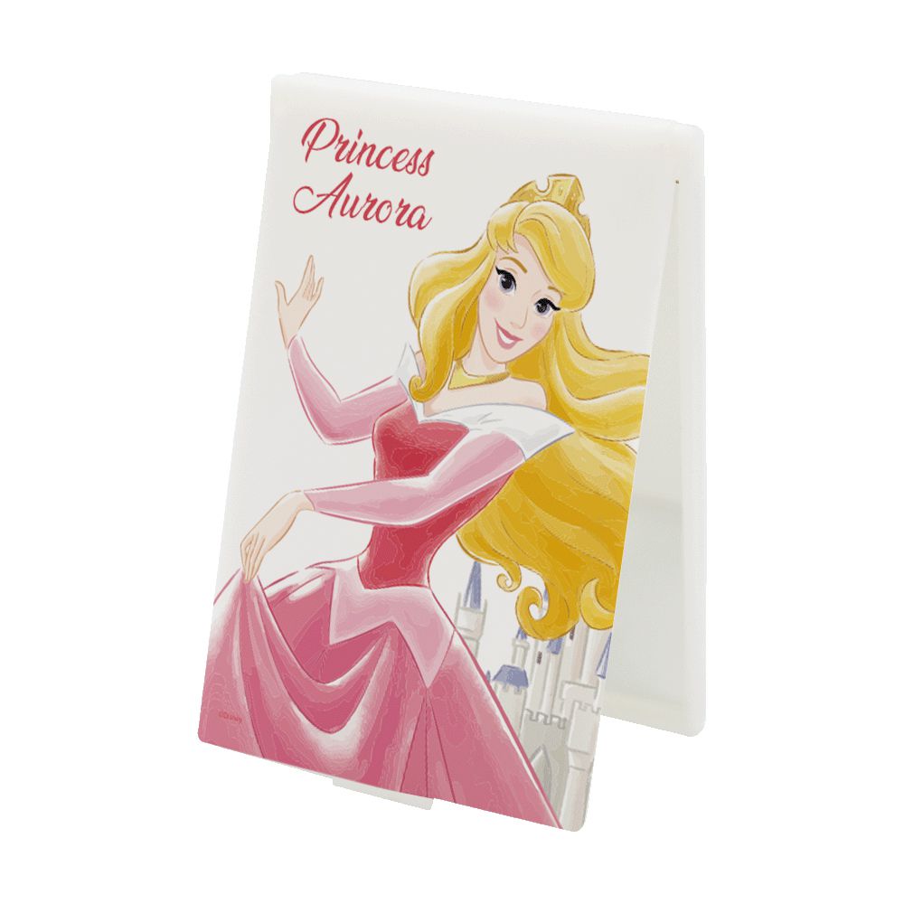 收納王妃 - 迪士尼 Disney公主系列【城堡奧蘿拉】12*15cm 折鏡 隨身鏡 鏡子 化妝鏡
