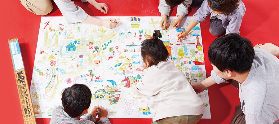 日本 NuRIE - 日本製 創意著色大型塗鴉紙(捲式)-ANIMAL LAB (A0(約84x119cm))