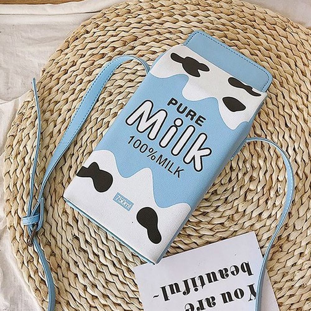 童趣牛奶盒小背包-100%鮮乳