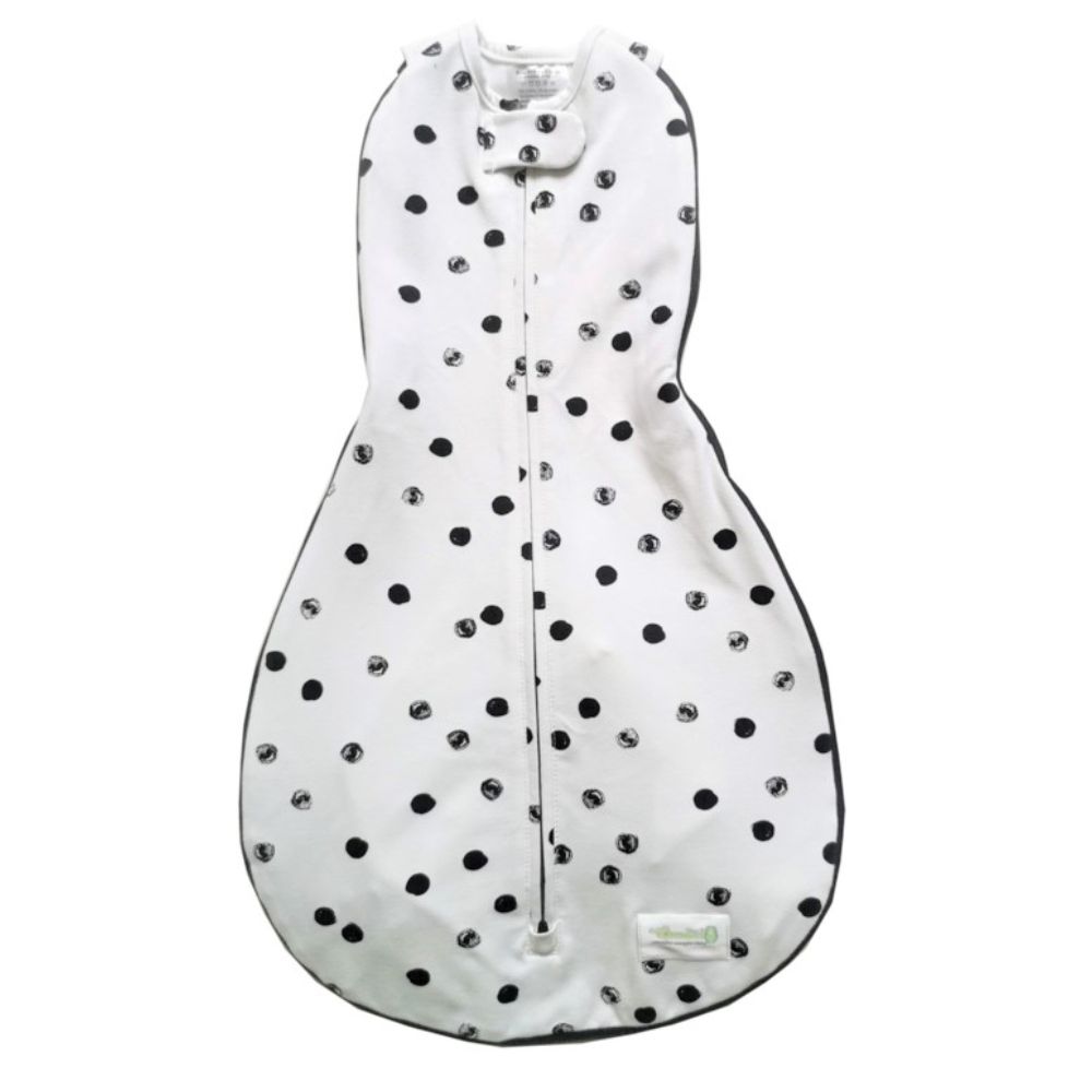 Woombie - 成長包巾-四季款-純白點點 (單入)-0-18m