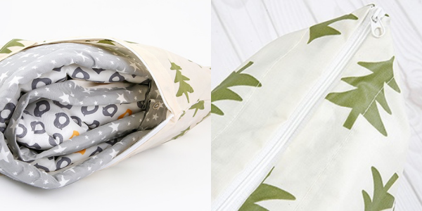 韓國 Coney Island - 防水睡袋收納袋(純棉內裏)-聖誕樹-綠 (77.5*42.5*11cm)