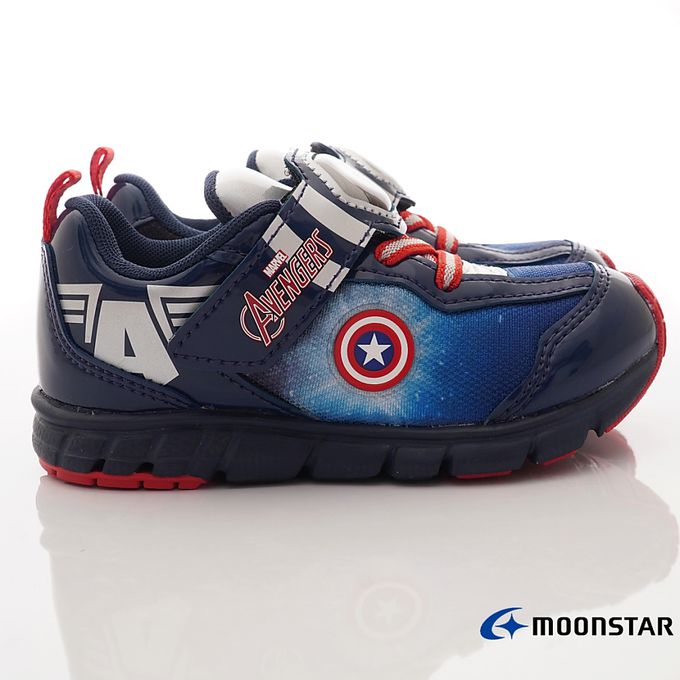 Moonstar日本月星 - 漫威聯名運動鞋-美國隊長(中小童段)-運動鞋-深藍