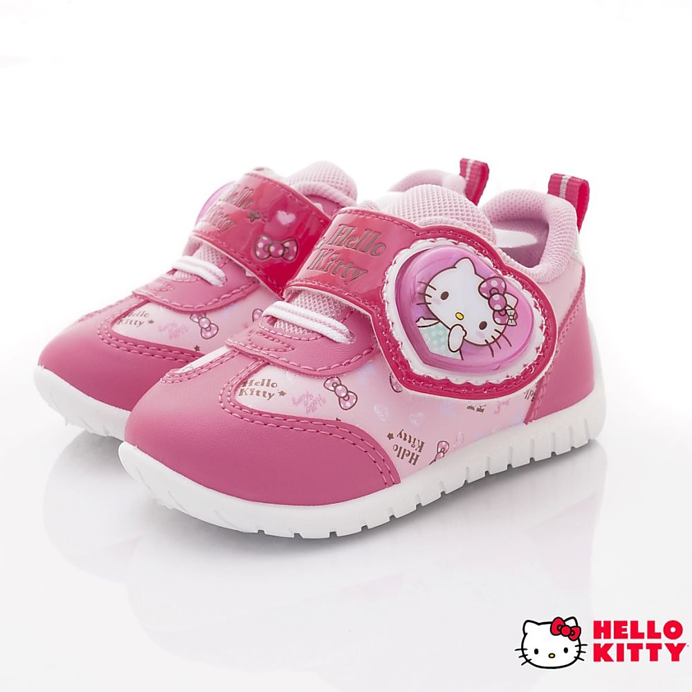HELLO KITTY - HELLO KITTY-台灣製電燈休閒鞋722127桃粉(小童段)-休閒鞋-桃粉