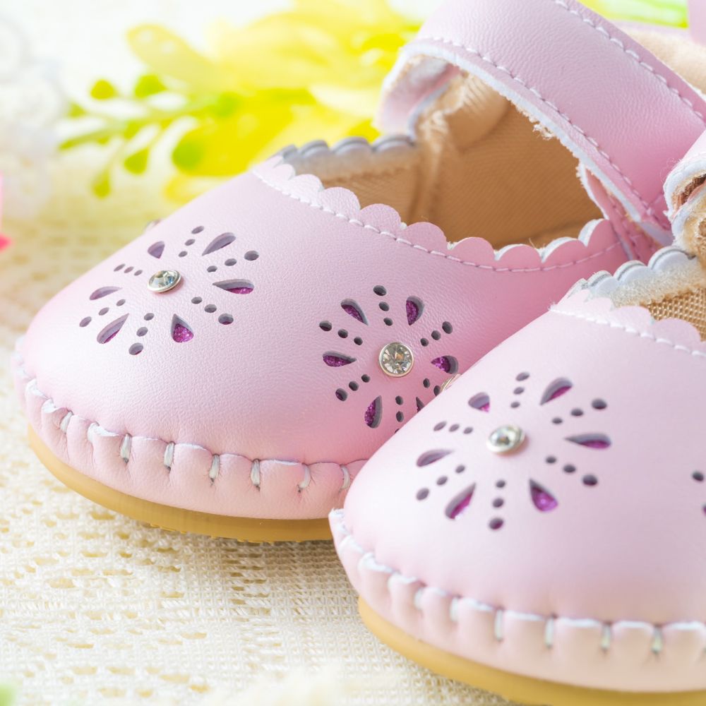 nikokids - 軟Q底學步鞋-粉色(SG584)