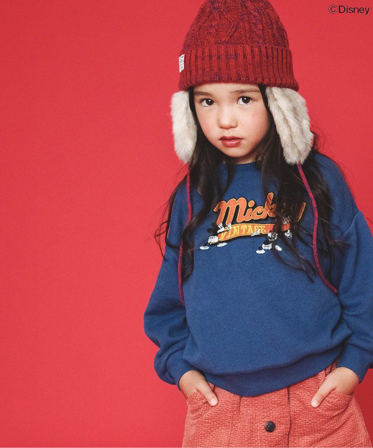 日本 BREEZE - 聯名款 迪士尼印花長袖上衣-米奇復古-黃