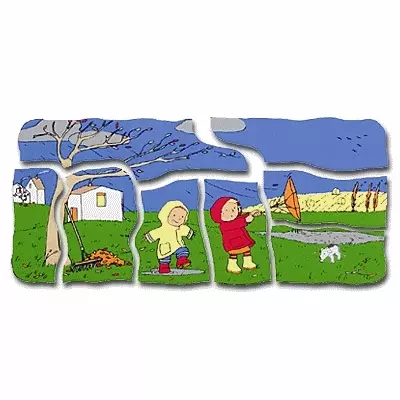 Beleduc 多層木拼圖：四季