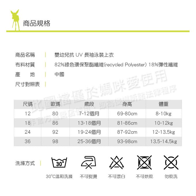 德國 Lassig - 嬰幼兒抗UV長袖泳裝上衣-小藍鯨