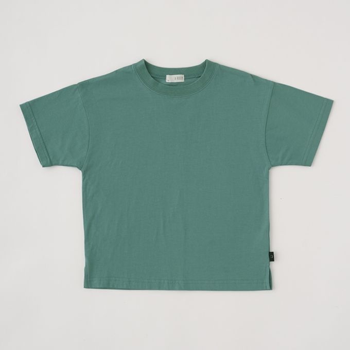 日本 b-ROOM - [低價]純棉柔軟素色T恤-炭灰