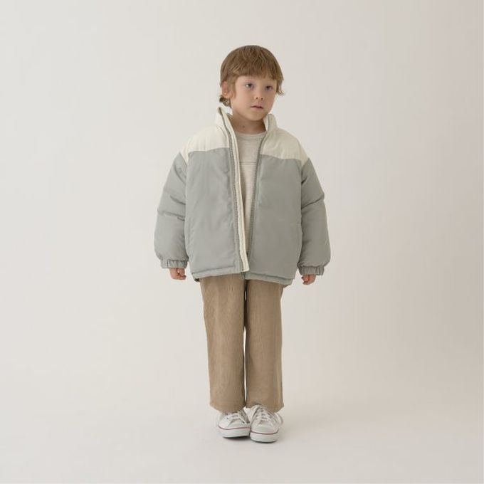 日本 b-ROOM - 萬能蓬鬆百搭溫暖鋪棉外套-藍紫