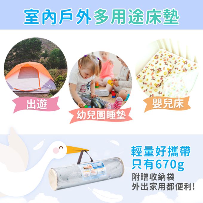 韓國 GIO Pillow - 超透氣排汗嬰兒床墊-伯爵山丘