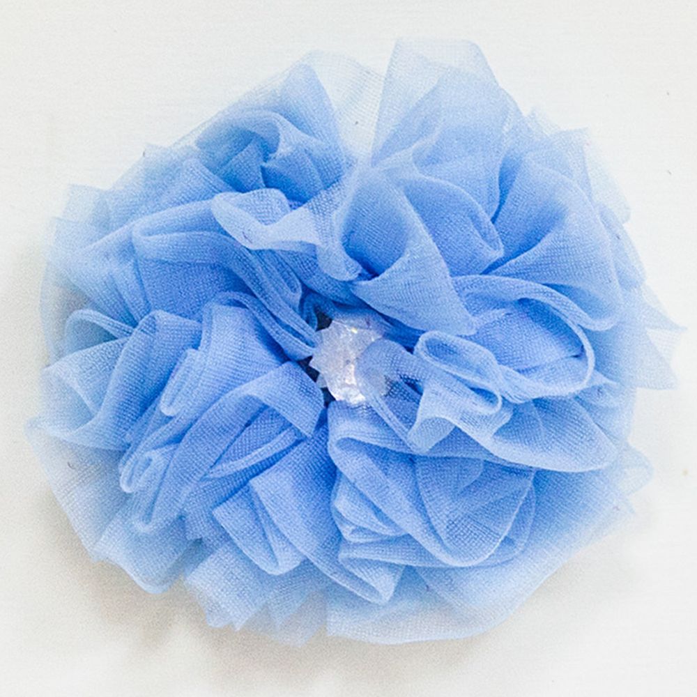 美國 Chic Baby Rose - 手工髮夾_玫瑰花款-天空藍 (單一尺寸)