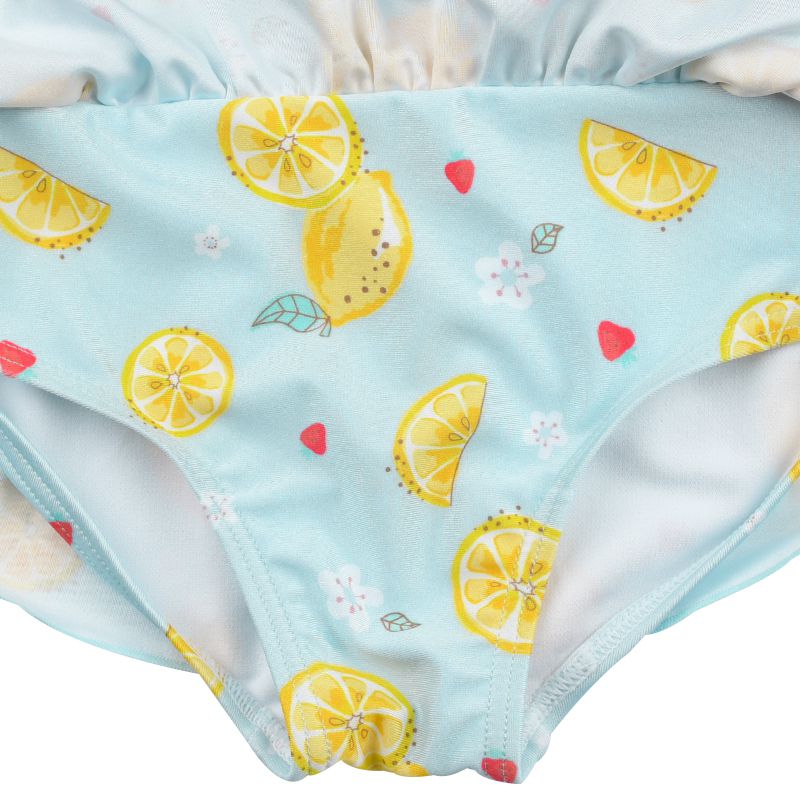 akachan honpo - 連身泳衣-檸檬-淺藍色