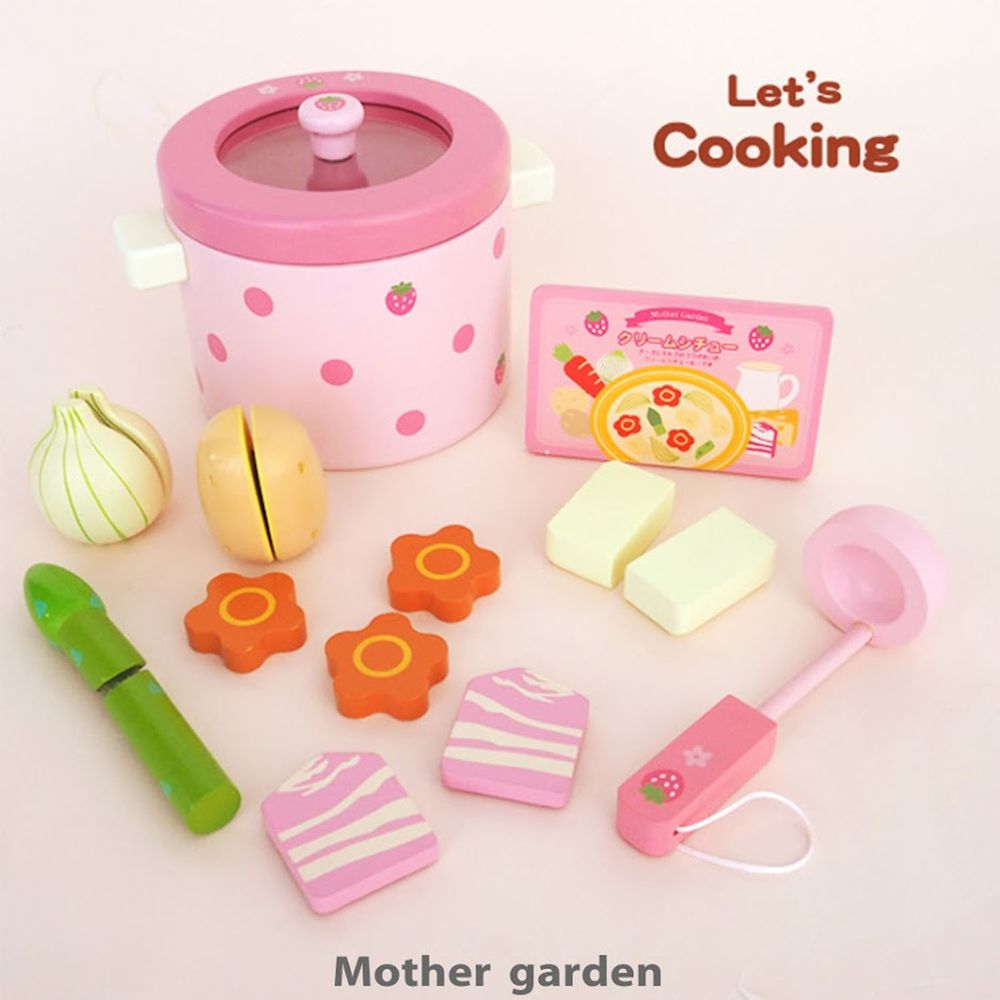 日本 Mother Garden - 廚具-白醬奶油鍋組
