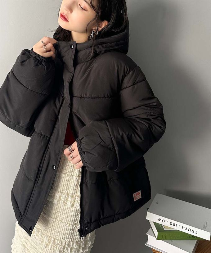 日本 Classical Elf - [必收]Java 連帽保暖科技羽絨外套-黑