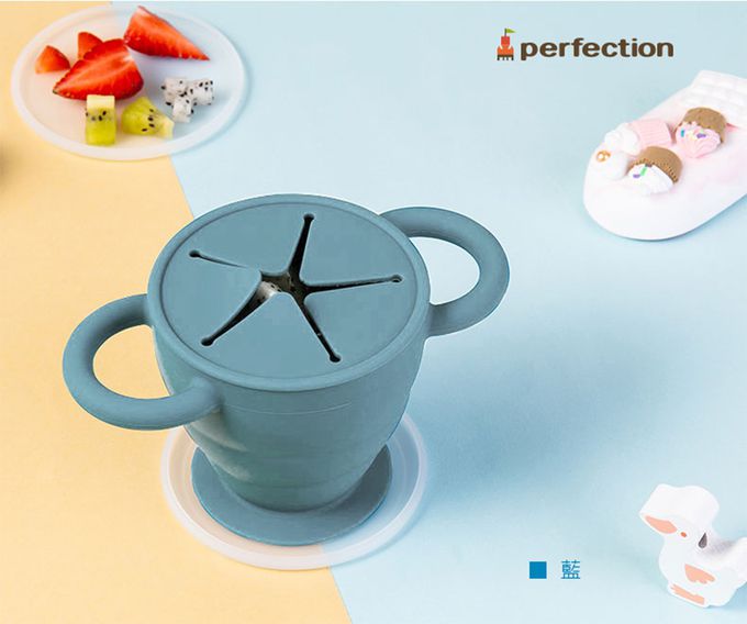 韓國 Perfection - 雙耳摺疊零食杯-紅色