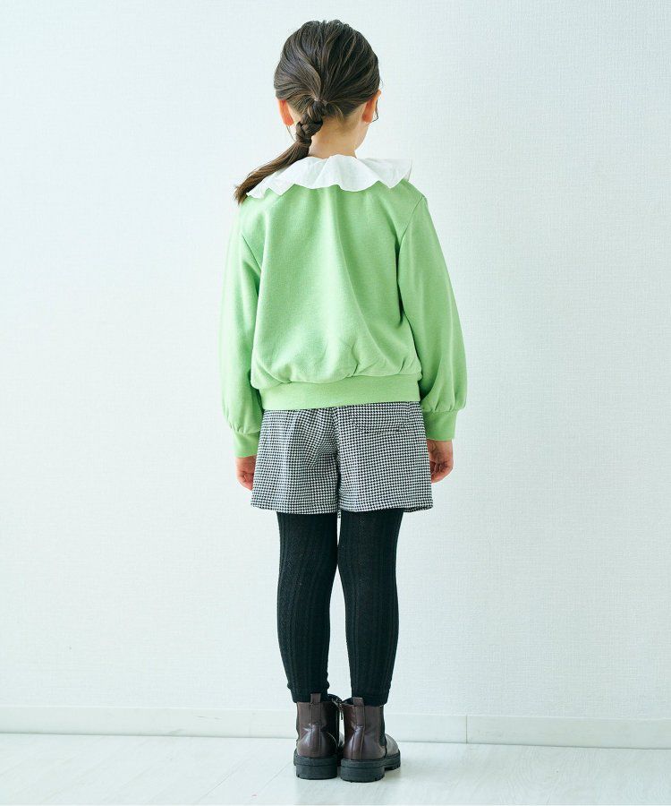 日本 apres les cours - 小奢華金屬鈕扣俏麗褲裙-棕色